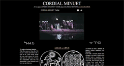 Desktop Screenshot of cordialminuet.com
