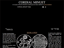 Tablet Screenshot of cordialminuet.com